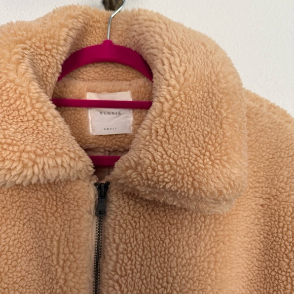 Elodie Faux Shearling Teddy Coat in Cream Nude Small - Picture 3 of 5